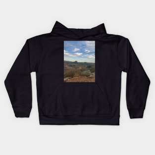 Landscape Brush Clouds of Valley Center Kids Hoodie